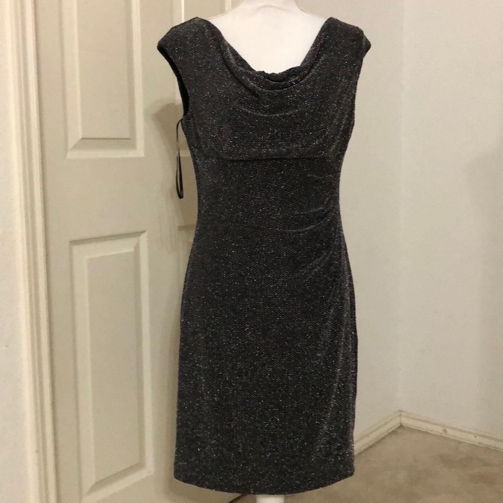 Lauren Ralph Lauren Petite Metallic Cowl-Neck